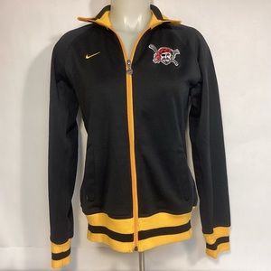 Women’s Nike MLB Pittsburgh Pirates Track Jacket Black And Gold size medium
